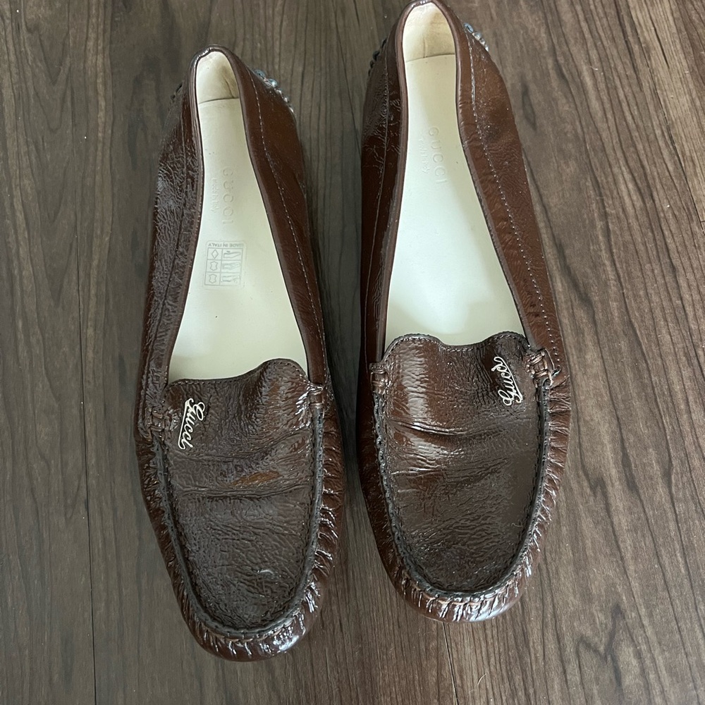 Gucci Rich Brown Leather Women's Loafers